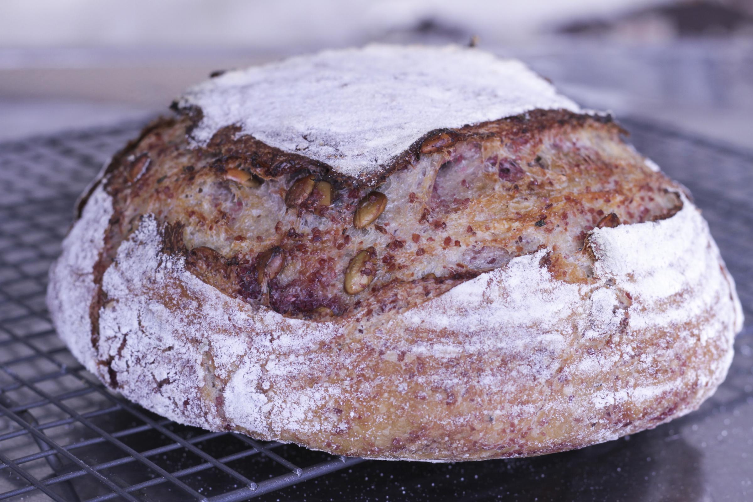 Tartine Blue Corn Polenta Bread The Fresh Loaf
